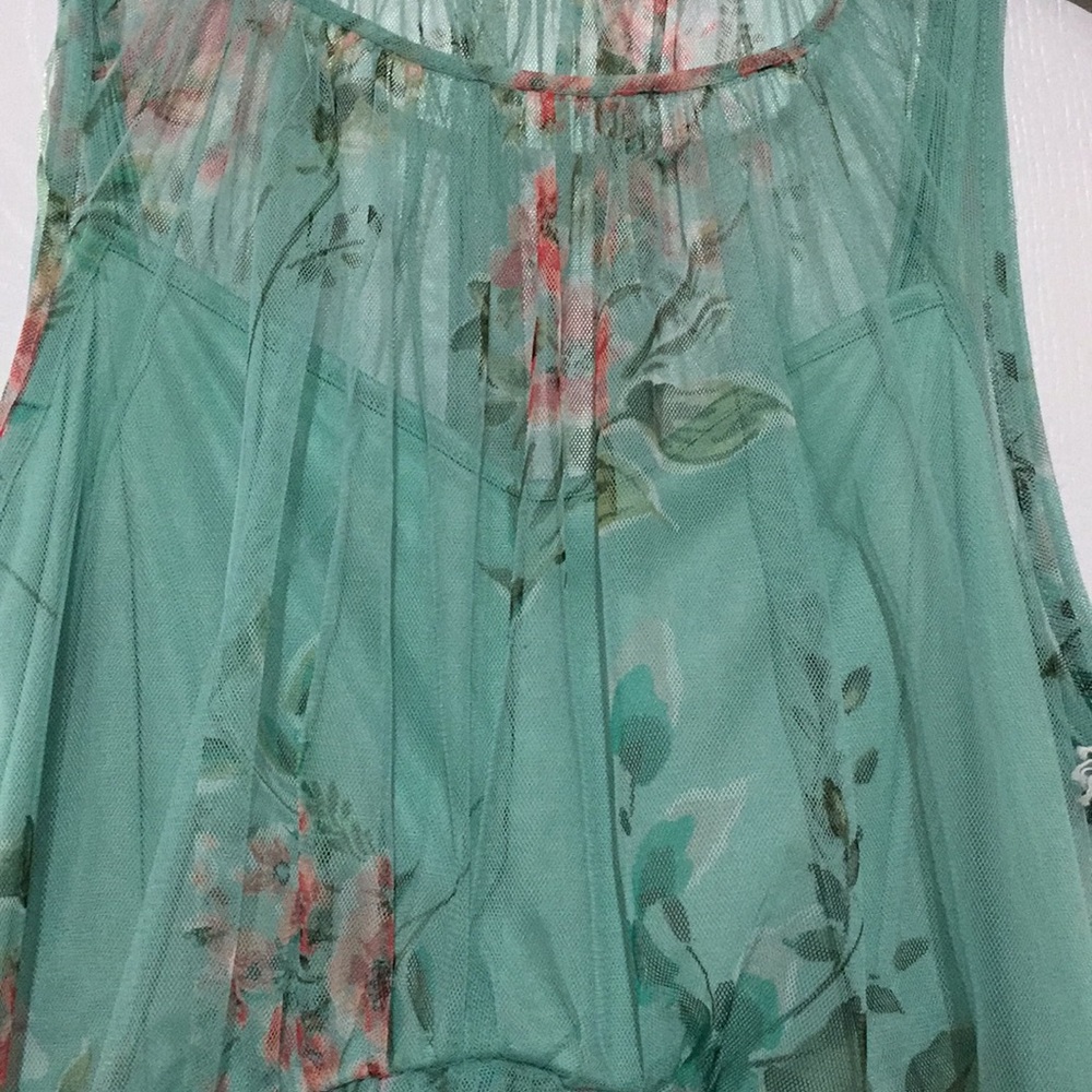 Lauren Conrad mint green floral dress - Picture 4 of 7